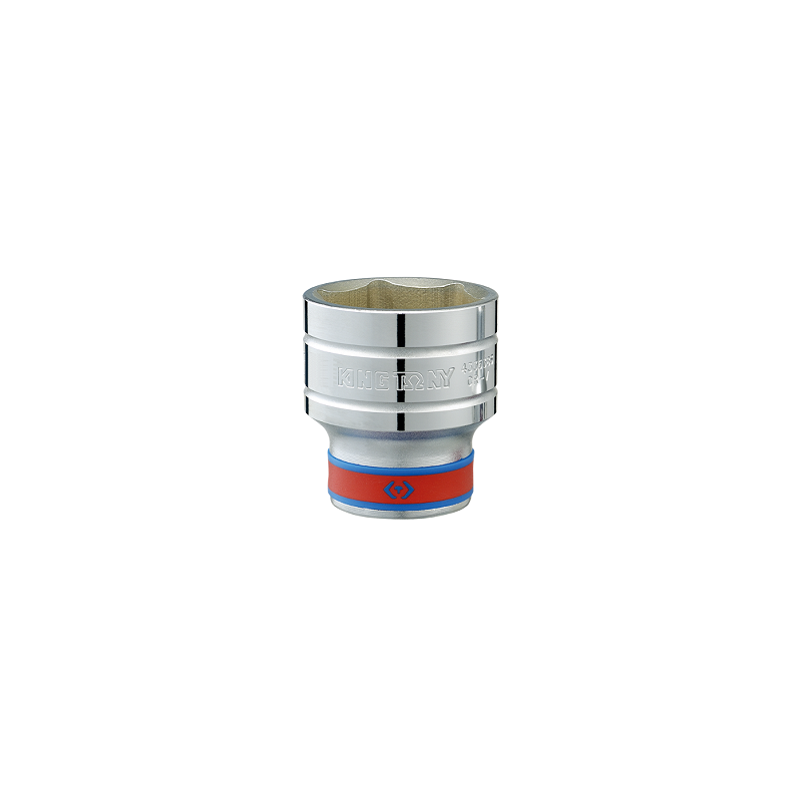 Douille courte chromée 1-2" 6p 7-8"(inch)-KINGTONY Douille courte chromée 1-2" 6p 7-8"(inch)-KINGTONY