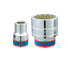 Douille courte chromée 3-4" 12 p 19mm-KINGTONY