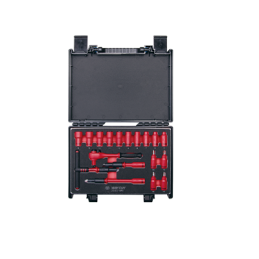 COFFRET 18PCS- DOUILLES ACCES  1-4" ISOLEE VDE-KT