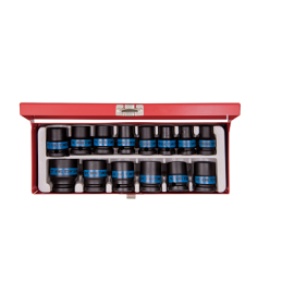 COFFRET 14 PCS-DOUILLES COURTES 1-2"-A CHOC-KT