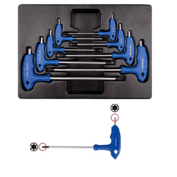 MODULE SERVANTE 8 PCS CLE TORX EN L SANS TROU-KT