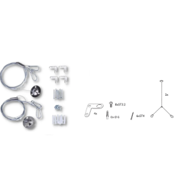 KIT DE FIXATION SUSPENSION  POUR PANNEAU-PHILIPS