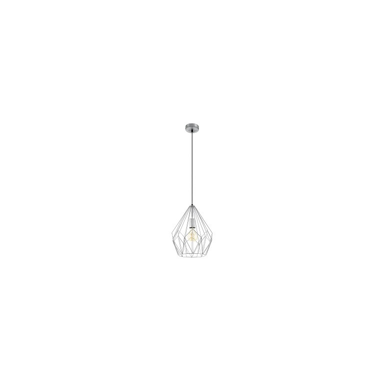 LUSTRE CARLTON FORME DIAMANT ARGENT-EGLO