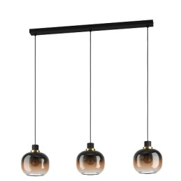 LUSTRE OILELLA NOIR MARRON x3-190MMx0,95x1,1M-EGLO
