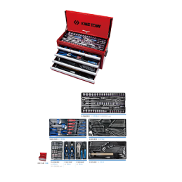 COFFRE OUTILS 219PCS METALIQUE MECANICIEN-KINGTONY