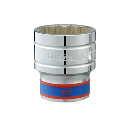 Douille courte chromée 1-2" 12p 14mm-KINGTONY