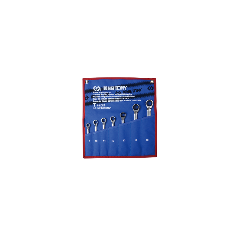 TROUSSE DE 7 CLES MIXTES A CLIQUET METRIQUE