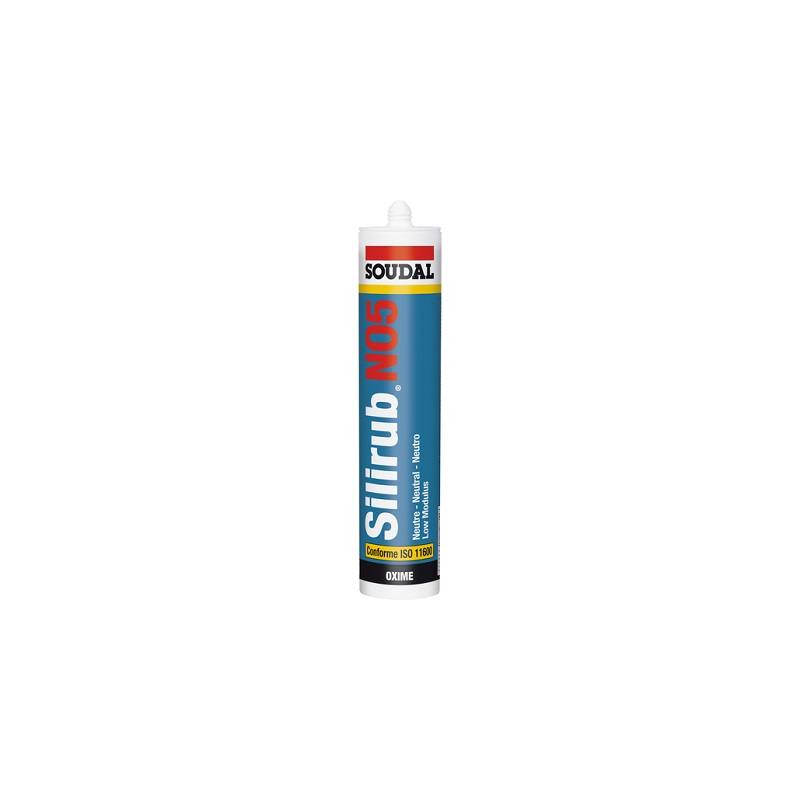 SILICONE NEUTRE 300ML SILIRUB NEO5 BLANC - SOUDAL