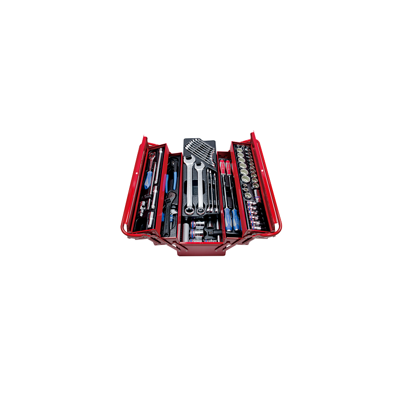 CAISSE A OUTILS 77 PCS A TROIS SECTIONS-KINGTONY