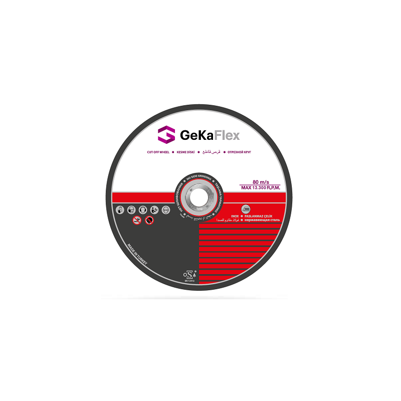 DISQUE A MEULER-- 180MMX6MM-F42 BOMBE-INOX-GEKA DISQUE A MEULER-- 180MMX6MM-F42 BOMBE-INOX-GEKA