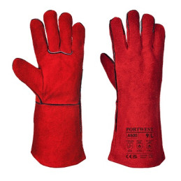 GANTS SOUDEUR CUIR ROUGE XL A500-PORTWEST