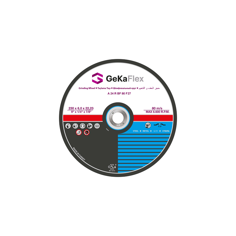 DISQUE A MEULER-- 115MMX6MM-ACIER-GEKA DISQUE A MEULER-- 115MMX6MM-ACIER-GEKA