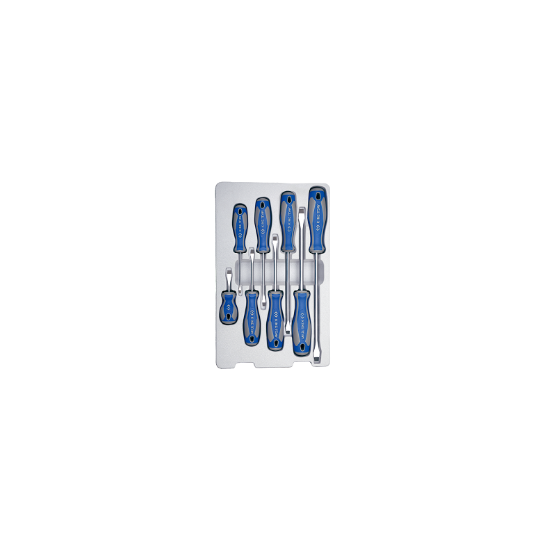 JEU DE 8PCS-TOURNEVIS A FENTE 3X75 A 8X200-KT
