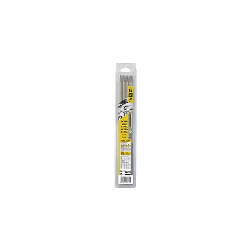 ELECTRODE RUTILE ACIER E6013 17PC x 1,6x350 mm GYS