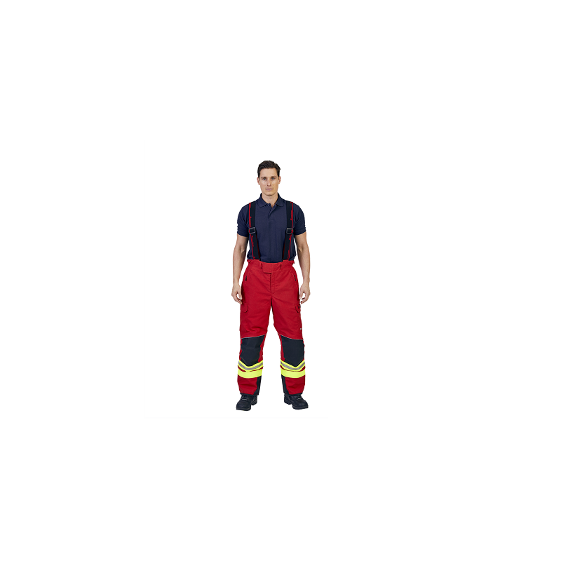 PANTALON POMPIER ROUGE TM-FIREMAX 3-ROSENBAUER