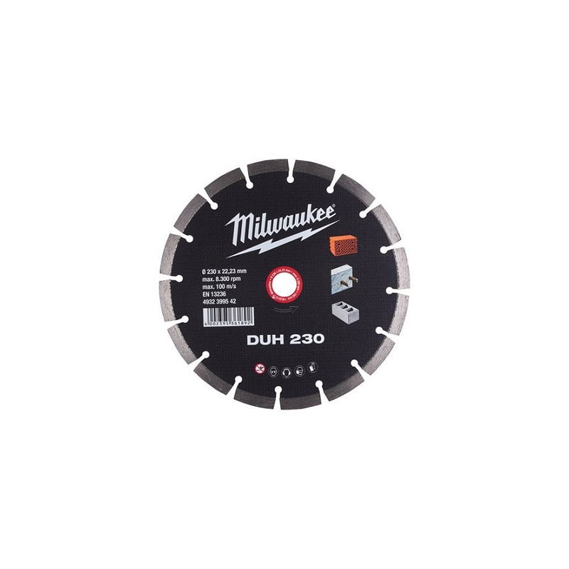 DISQUE DIAMANT ∅230X2.6X22.23MM-DUH-MILWAUKEE DISQUE DIAMANT ∅230X2.6X22.23MM-DUH-MILWAUKEE