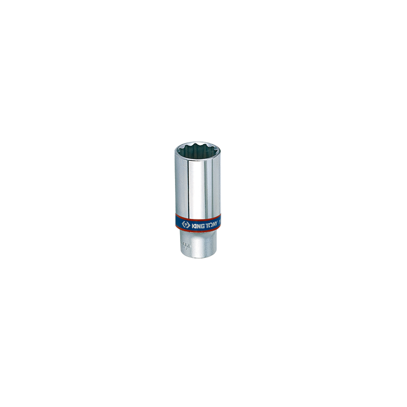 Douille longue chromée 3-8" 12 p 17mm-KINGTONY