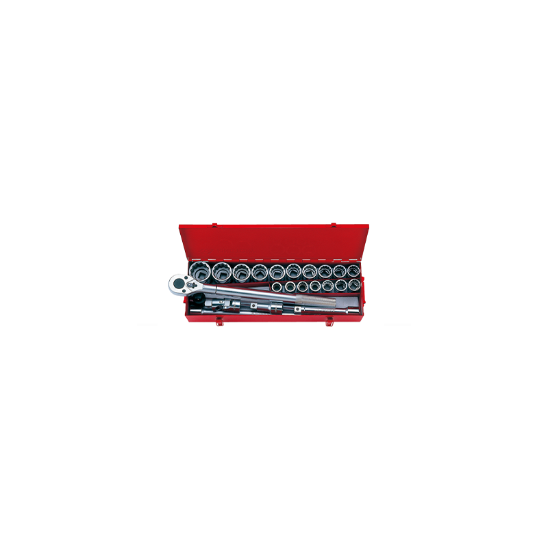 COFFRET (DOUILLES 3-4"-12P+ACCESS) 23PC -KINGTONY