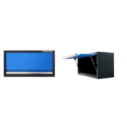 MOBILIER ATELIER-COFFRE HAUT BLEU-680X280X350MM-KT