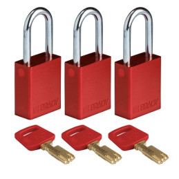 3 CADENAS CONSIGNA. ALU RGE -6,35x87,5MMx1CL-BRADY