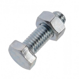 PQT 25 PCS-BOULON ACIER ZINGUE 8.8--24X70MM-SANTO