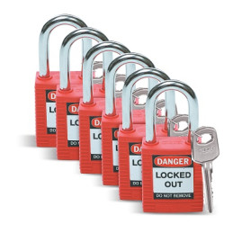6 CADENAS CONDAMNATION -6,4x82,6MM NYLON RGE-BRADY