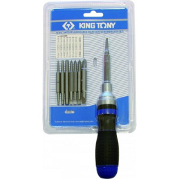 TOURNEVIS À CLIQUET AVEC 8 EMBOUTS