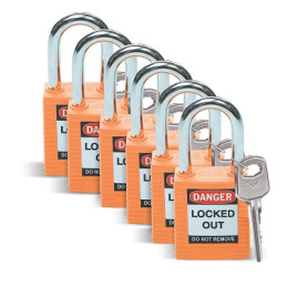 6 CADENAS CONSIGNATION ORG -6,35x88,5MMx1CL-BRADY