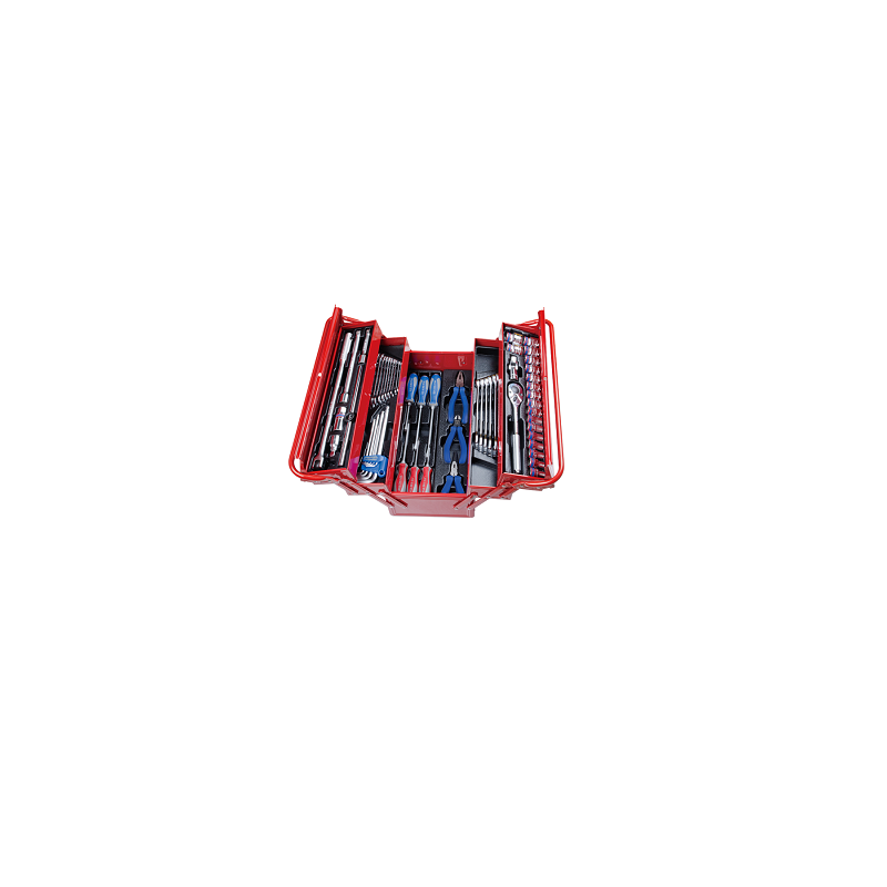 CAISSE A OUTILS 62 PCS A TROIS SECTIONS-KINGTONY