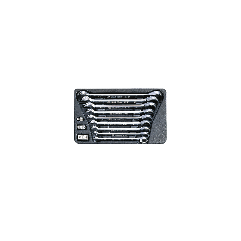 MODULE POUR SERVANTE 12PCS CLE MIXTE CLIQUET-KT