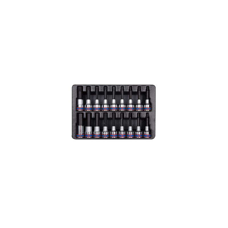 MODULE POUR SERVANTE 18PCS DOUILLE 1-2" TOURNEVIS