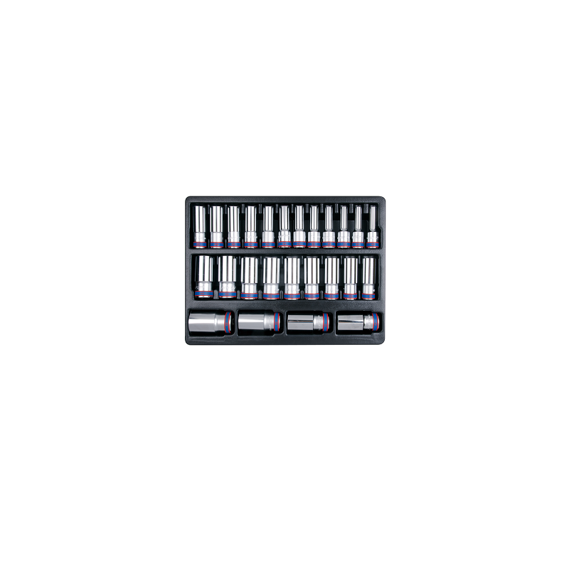 MODULE POUR SERVANTE 25PCS DOUILLES 1-2" CHROME-KT