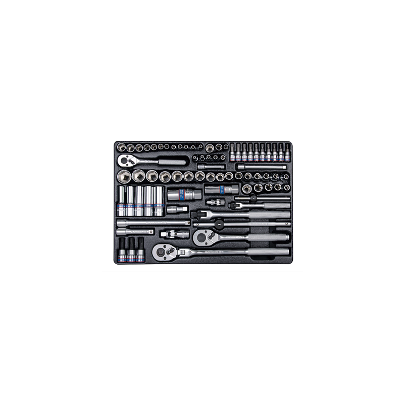 MODULE POUR SERVANTE 75PCS DOUILE 1-4" ET 3-8"-KT