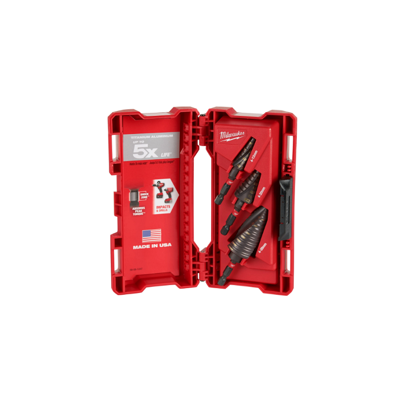 JEU 03 PCS-FORET A ETAGE HSS 4MM A 30MM-MILWAUKEE JEU 03 PCS-FORET A ETAGE HSS 4MM A 30MM-MILWAUKEE