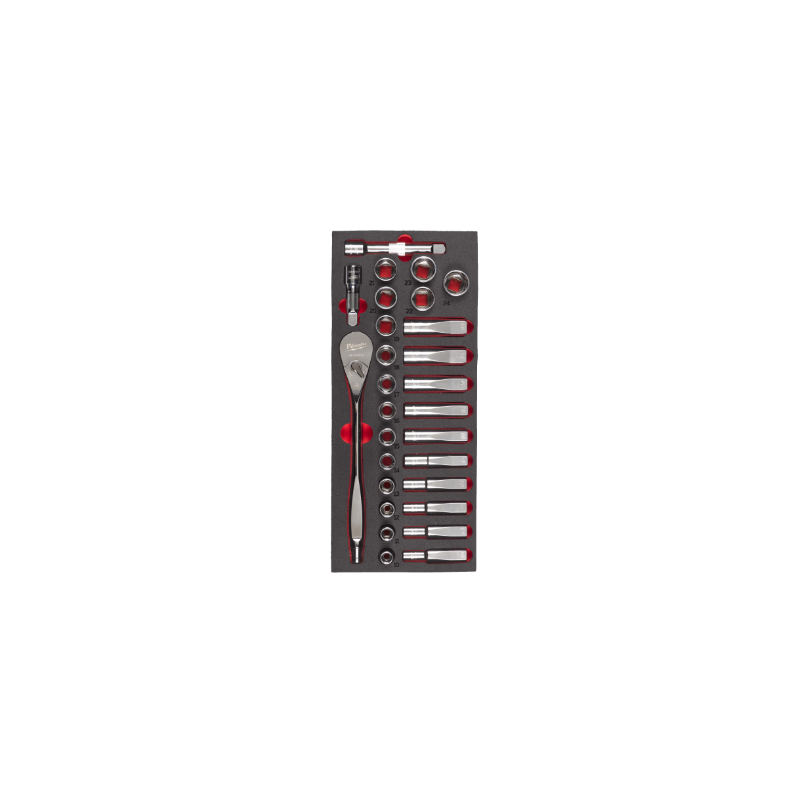 MODULE POUR SERVANTE 28PCS-DOUILLE 1-2"-MILWAUKEE MODULE POUR SERVANTE 28PCS-DOUILLE 1-2"-MILWAUKEE