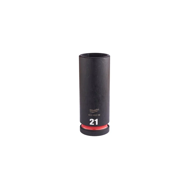DOUILLE LONGUE A CHOC 1-2" 6P 21MM-MILWAUKEE DOUILLE LONGUE A CHOC 1-2" 6P 21MM-MILWAUKEE