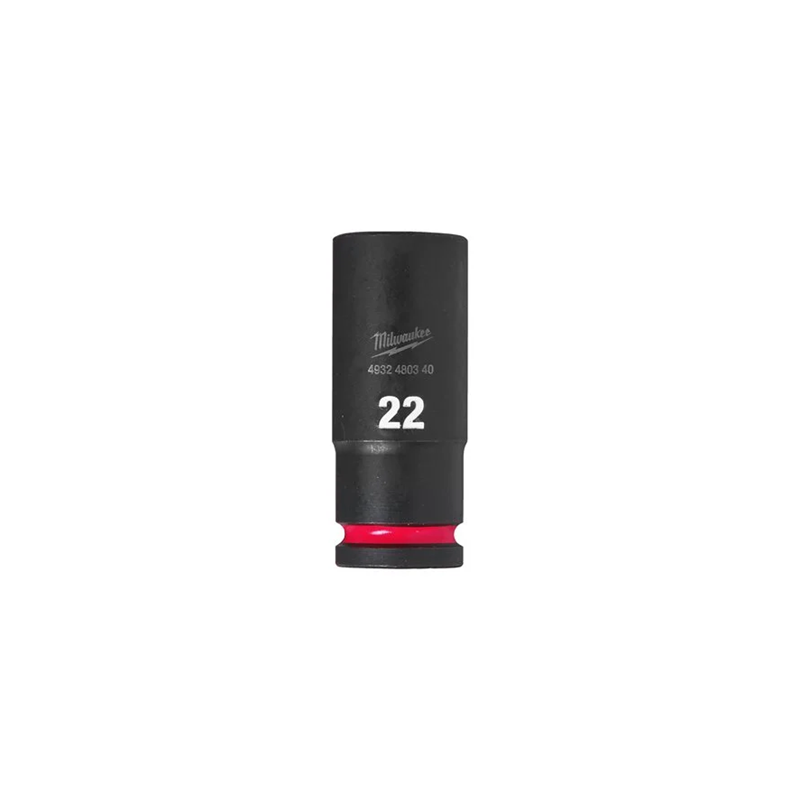 DOUILLE LONGUE A CHOC 1-2" 6P 22MM-MILWAUKEE DOUILLE LONGUE A CHOC 1-2" 6P 22MM-MILWAUKEE
