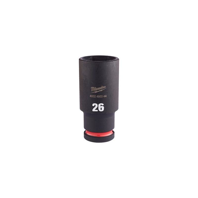 DOUILLE LONGUE A CHOC 1-2" 6P 26MM-MILWAUKEE DOUILLE LONGUE A CHOC 1-2" 6P 26MM-MILWAUKEE
