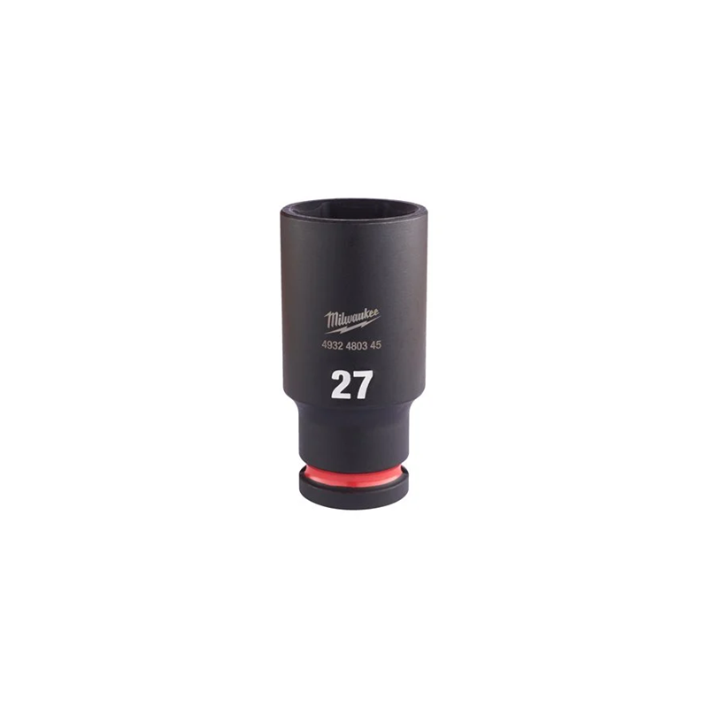 DOUILLE LONGUE A CHOC 1-2" 6P 27MM-MILWAUKEE DOUILLE LONGUE A CHOC 1-2" 6P 27MM-MILWAUKEE