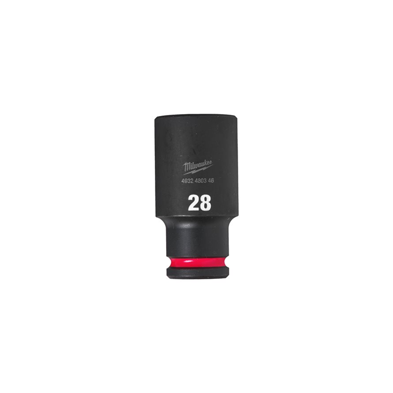 DOUILLE LONGUE A CHOC 1-2" 6P 28MM-MILWAUKEE DOUILLE LONGUE A CHOC 1-2" 6P 28MM-MILWAUKEE