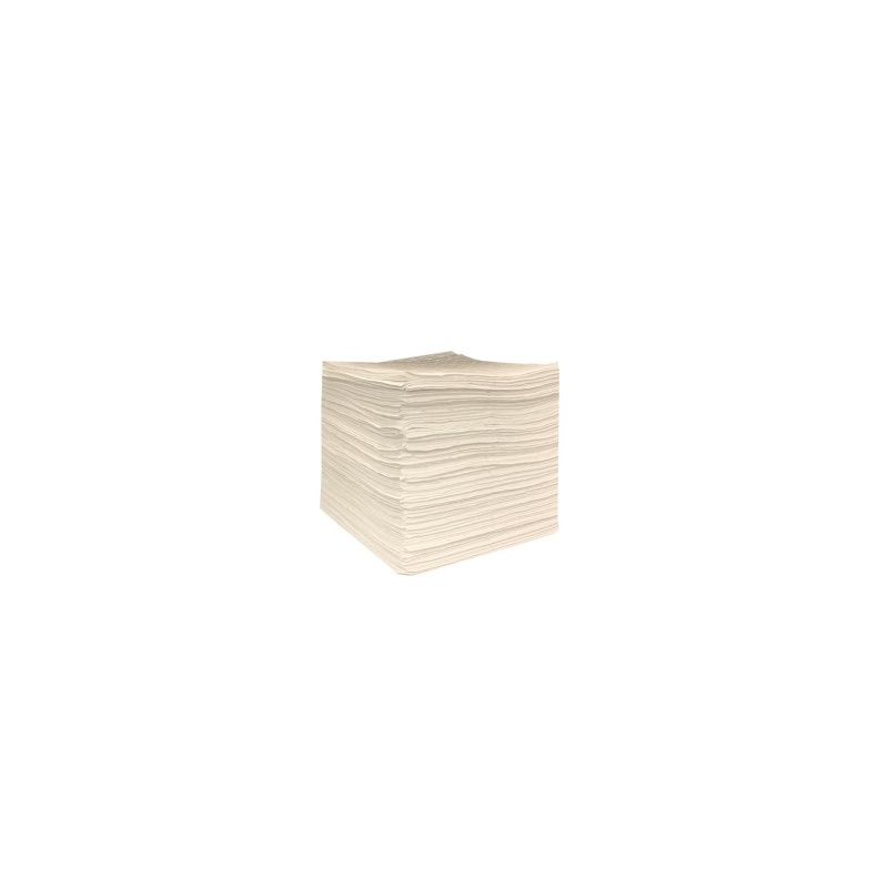 FEUILLE ABSORBANT HUILE 50x40CM 1PLIS BLANC-SALL