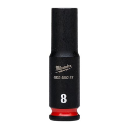 DOUILLE LONGUE A CHOC 1-4" 6P 08MM-MILWAUKEE