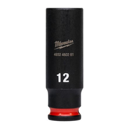 DOUILLE LONGUE A CHOC 1-4" 6P 12MM-MILWAUKEE