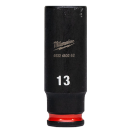 DOUILLE LONGUE A CHOC 1-4" 6P 13MM-MILWAUKEE