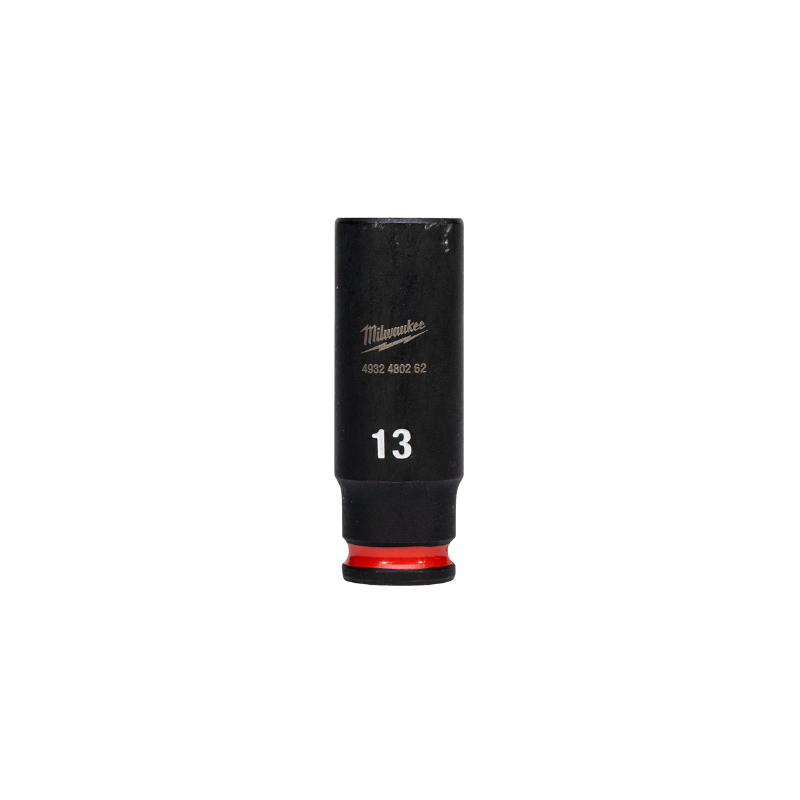 DOUILLE LONGUE A CHOC 1-4" 6P 13MM-MILWAUKEE