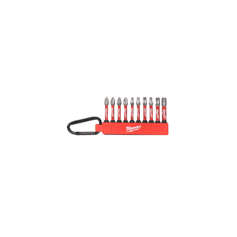 JEU 10 PCS-EMBOUT TOURNEVIS SUR RAIL-MILWAUKEE
