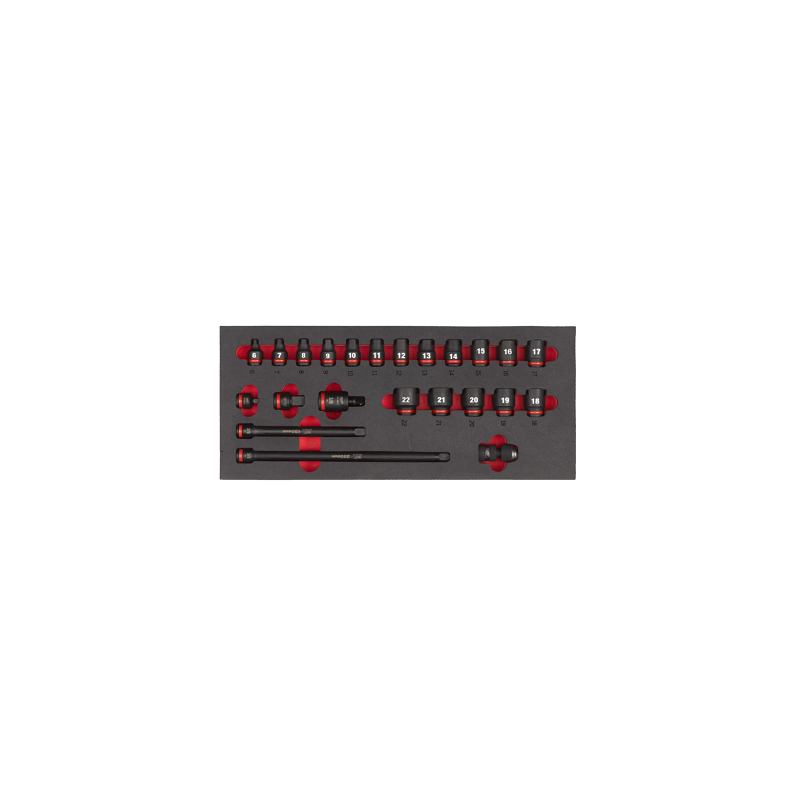 MODULE SERVANTE 23PCS DOUILLE 3-8" CHOC-MILWAUKEE MODULE SERVANTE 23PCS DOUILLE 3-8" CHOC-MILWAUKEE