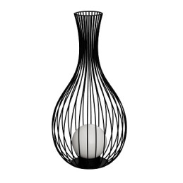 LAMPADAIRE FOSSOMBRONE NOIR|BLANC-EGLO