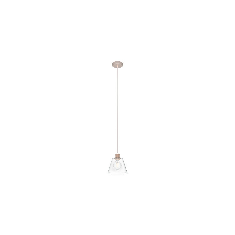 LUSTRE COPLEY ABAT-JOUR VERRE|A. ROSE OR-EGLO