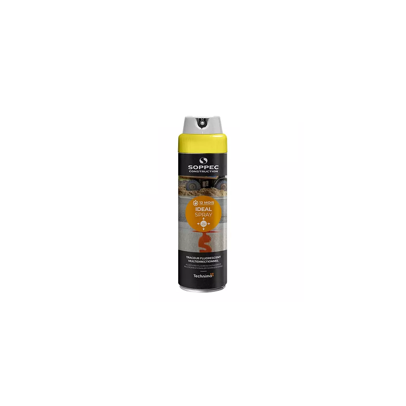 AEROSOL-TRACEUR CHANTIER JAUNE 360° 500ML-SOPPEC